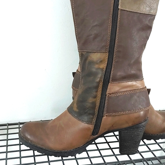 Remonte Tall Winter Boot Rustic Leather Size 6.5 Women's - Picture 3 of 16